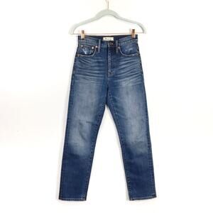 Madewell High Rise Classic Straight Jeans Selvedge Edition Size 24 NWOT